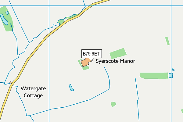 B79 9ET map - OS VectorMap District (Ordnance Survey) B79 9ET map - OS VectorMap District (Ordnance Survey)