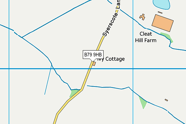 B79 9HB map - OS VectorMap District (Ordnance Survey) B79 9HB map - OS VectorMap District (Ordnance Survey)