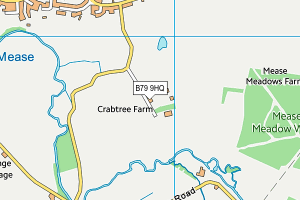 B79 9HQ map - OS VectorMap District (Ordnance Survey)