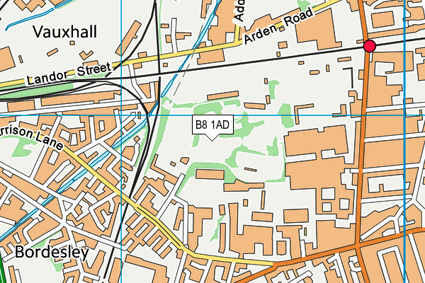 B8 1AD map - OS VectorMap District (Ordnance Survey) B8 1AD map - OS VectorMap District (Ordnance Survey)