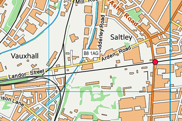 B8 1AG map - OS VectorMap District (Ordnance Survey) B8 1AG map - OS VectorMap District (Ordnance Survey)