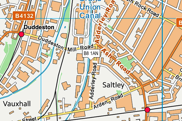 B8 1AN map - OS VectorMap District (Ordnance Survey) B8 1AN map - OS VectorMap District (Ordnance Survey)