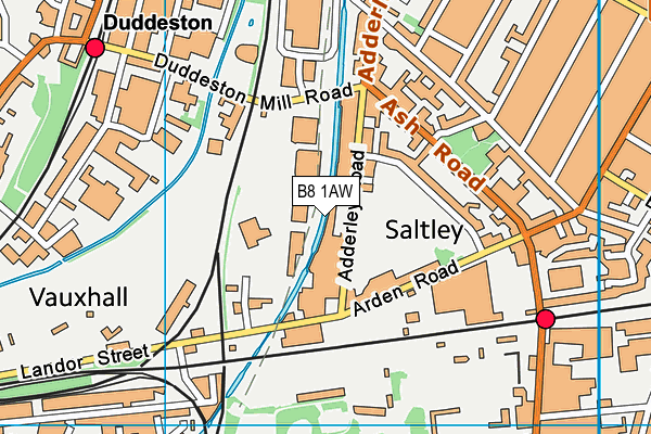 B8 1AW map - OS VectorMap District (Ordnance Survey) B8 1AW map - OS VectorMap District (Ordnance Survey)