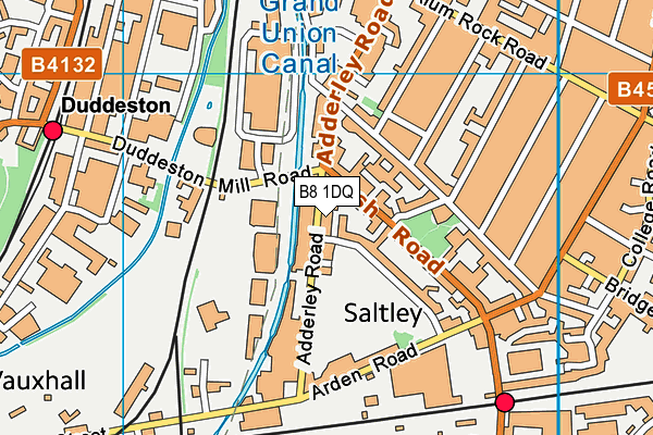 B8 1DQ map - OS VectorMap District (Ordnance Survey) B8 1DQ map - OS VectorMap District (Ordnance Survey)
