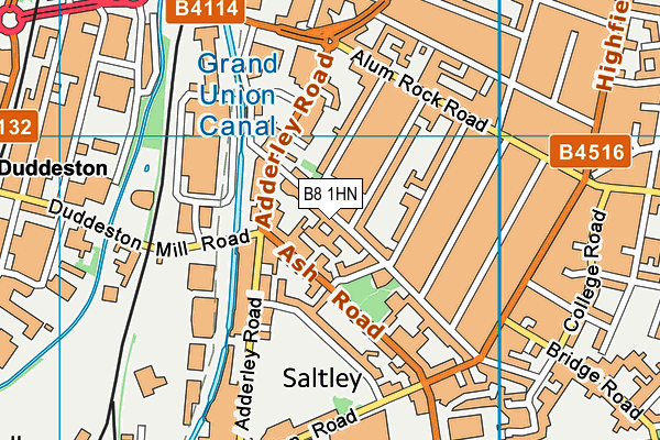 B8 1HN map - OS VectorMap District (Ordnance Survey) B8 1HN map - OS VectorMap District (Ordnance Survey)