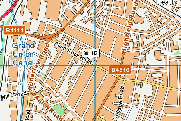 B8 1HZ map - OS VectorMap District (Ordnance Survey) B8 1HZ map - OS VectorMap District (Ordnance Survey)