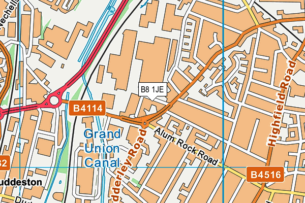 B8 1JE map - OS VectorMap District (Ordnance Survey) B8 1JE map - OS VectorMap District (Ordnance Survey)