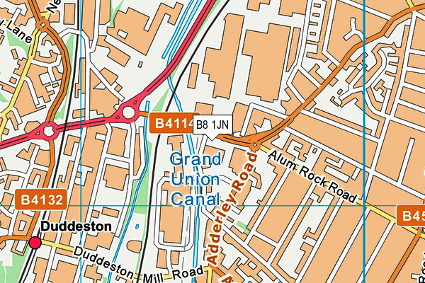 B8 1JN map - OS VectorMap District (Ordnance Survey) B8 1JN map - OS VectorMap District (Ordnance Survey)