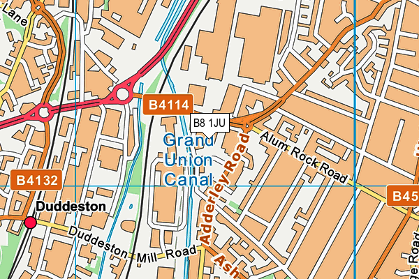 B8 1JU map - OS VectorMap District (Ordnance Survey) B8 1JU map - OS VectorMap District (Ordnance Survey)
