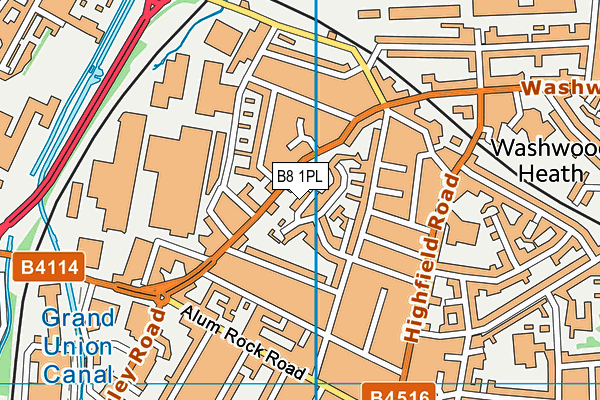 B8 1PL map - OS VectorMap District (Ordnance Survey) B8 1PL map - OS VectorMap District (Ordnance Survey)