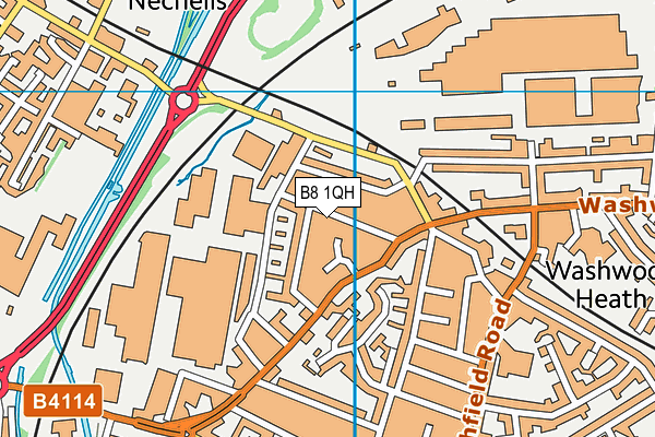 B8 1QH map - OS VectorMap District (Ordnance Survey) B8 1QH map - OS VectorMap District (Ordnance Survey)