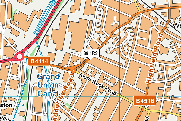 B8 1RS map - OS VectorMap District (Ordnance Survey) B8 1RS map - OS VectorMap District (Ordnance Survey)
