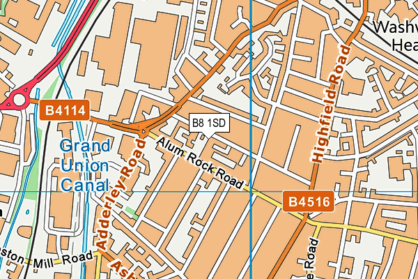 B8 1SD map - OS VectorMap District (Ordnance Survey) B8 1SD map - OS VectorMap District (Ordnance Survey)
