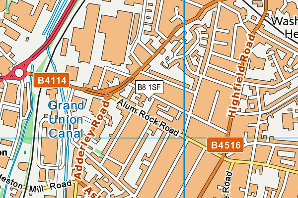 B8 1SF map - OS VectorMap District (Ordnance Survey) B8 1SF map - OS VectorMap District (Ordnance Survey)