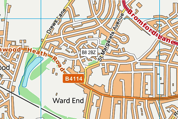 B8 2BZ map - OS VectorMap District (Ordnance Survey) B8 2BZ map - OS VectorMap District (Ordnance Survey)