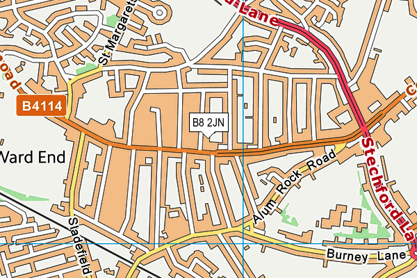 B8 2JN map - OS VectorMap District (Ordnance Survey) B8 2JN map - OS VectorMap District (Ordnance Survey)
