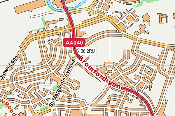 B8 2RU map - OS VectorMap District (Ordnance Survey) B8 2RU map - OS VectorMap District (Ordnance Survey)