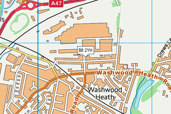 B8 2YH map - OS VectorMap District (Ordnance Survey) B8 2YH map - OS VectorMap District (Ordnance Survey)