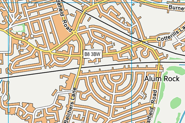 B8 3BW map - OS VectorMap District (Ordnance Survey) B8 3BW map - OS VectorMap District (Ordnance Survey)