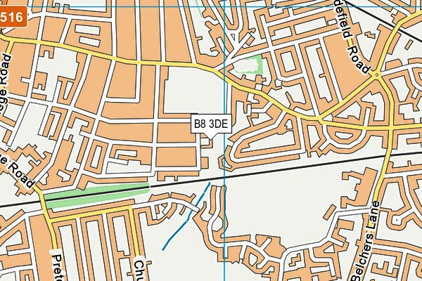 B8 3DE map - OS VectorMap District (Ordnance Survey) B8 3DE map - OS VectorMap District (Ordnance Survey)