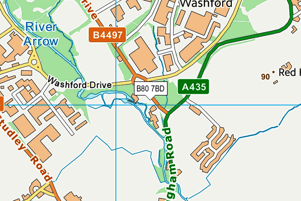B80 7BD map - OS VectorMap District (Ordnance Survey) B80 7BD map - OS VectorMap District (Ordnance Survey)