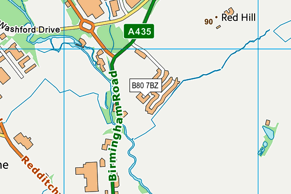 B80 7BZ map - OS VectorMap District (Ordnance Survey) B80 7BZ map - OS VectorMap District (Ordnance Survey)