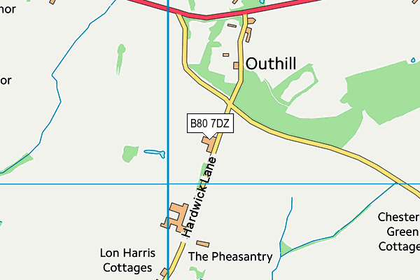 B80 7DZ map - OS VectorMap District (Ordnance Survey) B80 7DZ map - OS VectorMap District (Ordnance Survey)