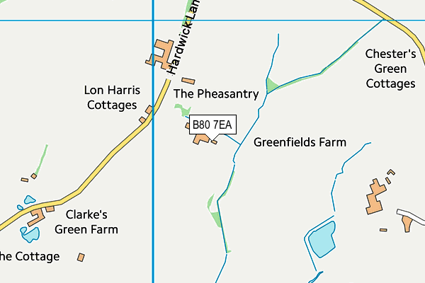 B80 7EA map - OS VectorMap District (Ordnance Survey)