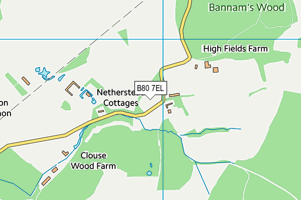 B80 7EL map - OS VectorMap District (Ordnance Survey) B80 7EL map - OS VectorMap District (Ordnance Survey)