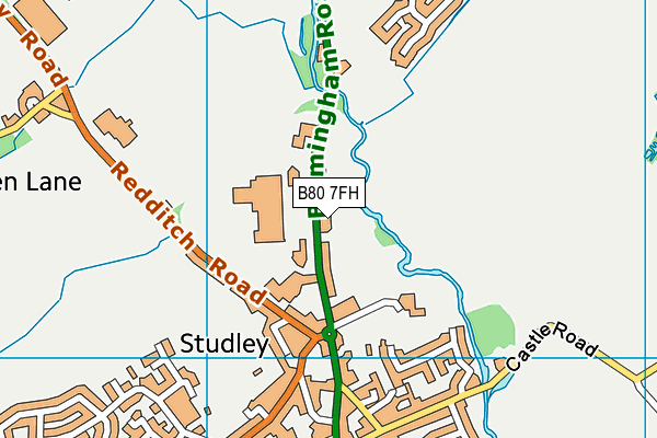 B80 7FH map - OS VectorMap District (Ordnance Survey) B80 7FH map - OS VectorMap District (Ordnance Survey)