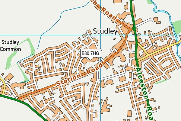 B80 7HG map - OS VectorMap District (Ordnance Survey) B80 7HG map - OS VectorMap District (Ordnance Survey)