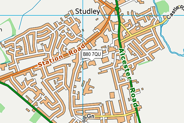 B80 7QU map - OS VectorMap District (Ordnance Survey) B80 7QU map - OS VectorMap District (Ordnance Survey)