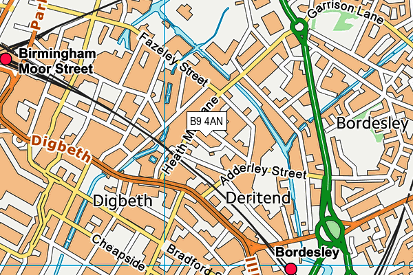 B9 4AN map - OS VectorMap District (Ordnance Survey) B9 4AN map - OS VectorMap District (Ordnance Survey)