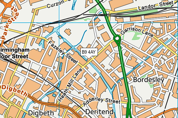 B9 4AY map - OS VectorMap District (Ordnance Survey) B9 4AY map - OS VectorMap District (Ordnance Survey)