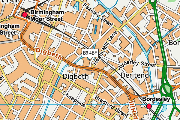 B9 4BF map - OS VectorMap District (Ordnance Survey) B9 4BF map - OS VectorMap District (Ordnance Survey)