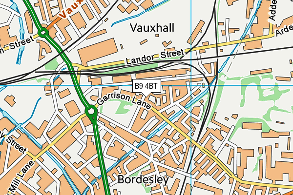 B9 4BT map - OS VectorMap District (Ordnance Survey) B9 4BT map - OS VectorMap District (Ordnance Survey)