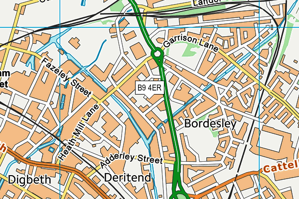 B9 4ER map - OS VectorMap District (Ordnance Survey) B9 4ER map - OS VectorMap District (Ordnance Survey)