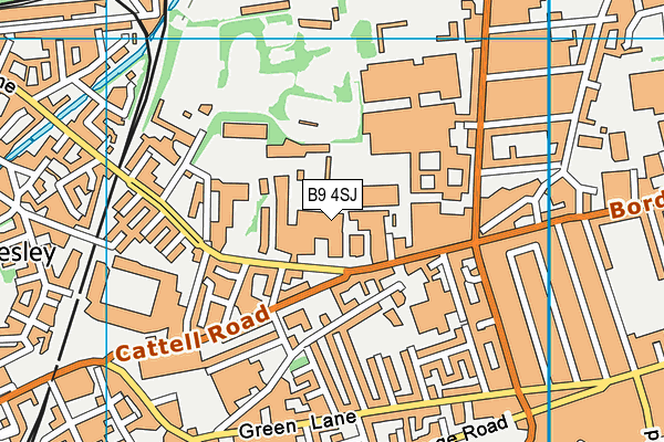 B9 4SJ map - OS VectorMap District (Ordnance Survey) B9 4SJ map - OS VectorMap District (Ordnance Survey)