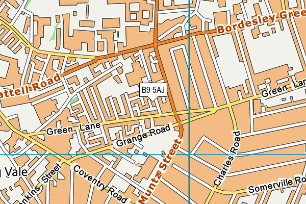 B9 5AJ map - OS VectorMap District (Ordnance Survey) B9 5AJ map - OS VectorMap District (Ordnance Survey)