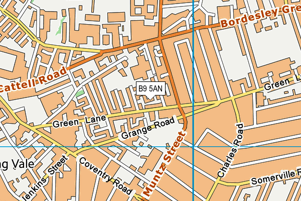 B9 5AN map - OS VectorMap District (Ordnance Survey) B9 5AN map - OS VectorMap District (Ordnance Survey)