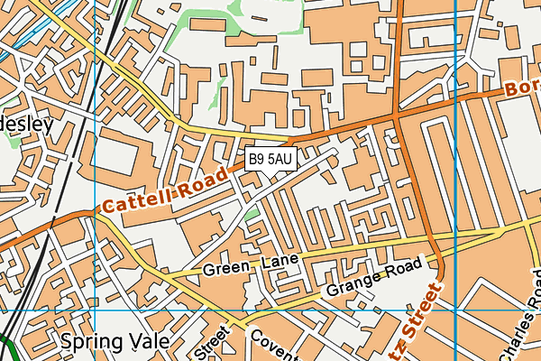 B9 5AU map - OS VectorMap District (Ordnance Survey) B9 5AU map - OS VectorMap District (Ordnance Survey)