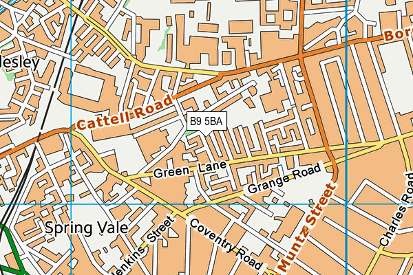 B9 5BA map - OS VectorMap District (Ordnance Survey) B9 5BA map - OS VectorMap District (Ordnance Survey)