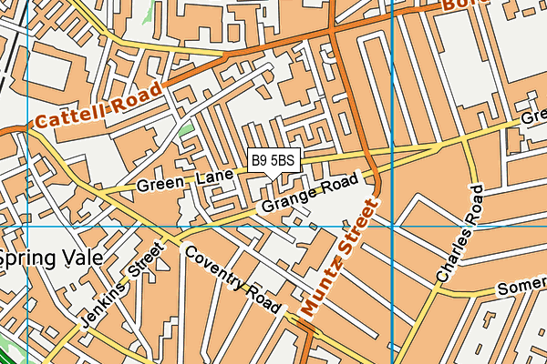 B9 5BS map - OS VectorMap District (Ordnance Survey) B9 5BS map - OS VectorMap District (Ordnance Survey)