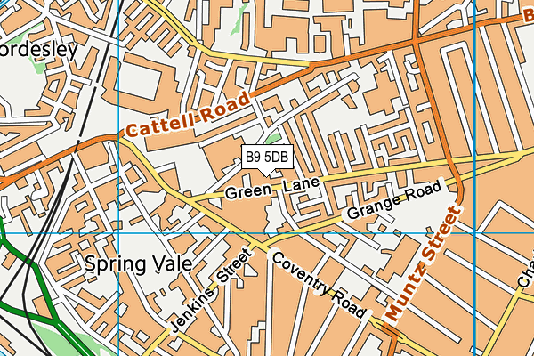 B9 5DB map - OS VectorMap District (Ordnance Survey) B9 5DB map - OS VectorMap District (Ordnance Survey)