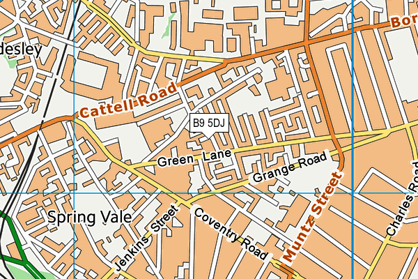B9 5DJ map - OS VectorMap District (Ordnance Survey) B9 5DJ map - OS VectorMap District (Ordnance Survey)