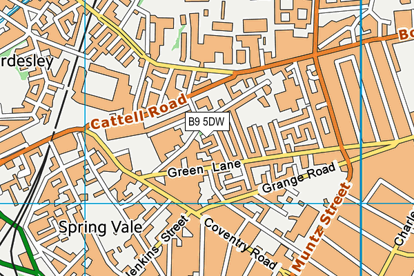 B9 5DW map - OS VectorMap District (Ordnance Survey) B9 5DW map - OS VectorMap District (Ordnance Survey)