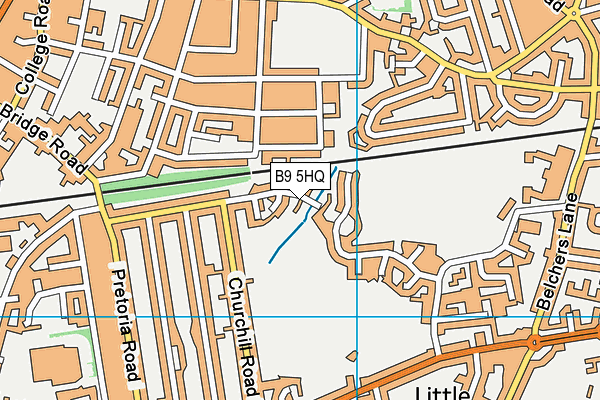 B9 5HQ map - OS VectorMap District (Ordnance Survey)