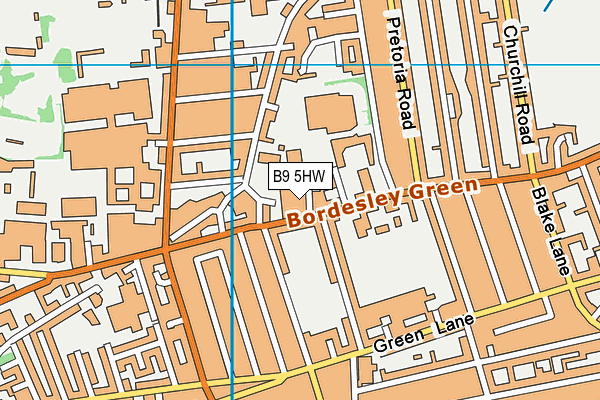B9 5HW map - OS VectorMap District (Ordnance Survey) B9 5HW map - OS VectorMap District (Ordnance Survey)