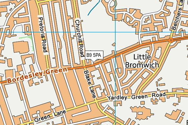 B9 5PA map - OS VectorMap District (Ordnance Survey) B9 5PA map - OS VectorMap District (Ordnance Survey)
