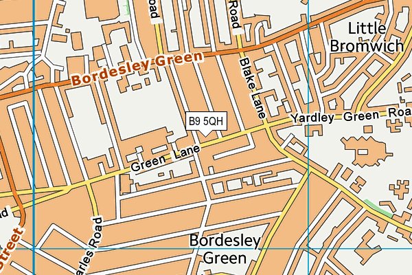 B9 5QH map - OS VectorMap District (Ordnance Survey) B9 5QH map - OS VectorMap District (Ordnance Survey)